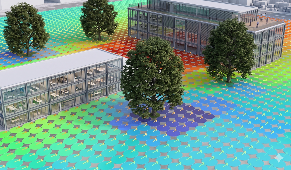 Outdoor Comfort Urban Microclimate Simulation