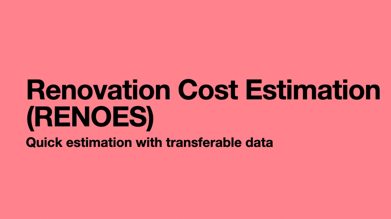 RENOES Renovation Cost Estimation